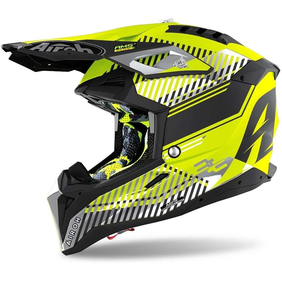 Casque Moto Cross Enduro En HPC Airoh Fibre AVIATOR 3 Wave Jaune Mat Casque Moto Cross Enduro En HPC Airoh Fibre AVIATOR 3 Wave Jaune Mat -Airoh boutique casque moto cross enduro en hpc airoh fibre aviator 3 wave jaune mat 107316