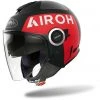 Casque Moto Jet Double Visière Airoh HELIOS Up Noir Mat -Airoh boutique casque moto jet double visiere airoh helios up noir mat 132015
