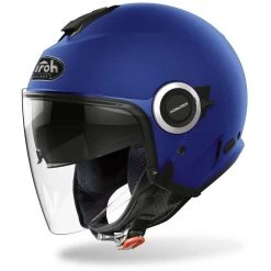 Casque Moto Jet Double Visor Airoh HELIOS Couleur Concrete Matt Blue