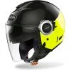 Casque Moto Jet Double Visor Airoh HELIOS Fluo Black Glossy Yellow -Airoh boutique casque moto jet double visor airoh helios fluo black glossy yellow 130989