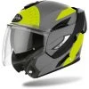 Casque Moto Modulaire Double Homologation P/J Airoh REV 19 Plomb Jaune Mat -Airoh boutique casque moto modulaire double homologation p j airoh rev 19 plomb jaune mat 132044