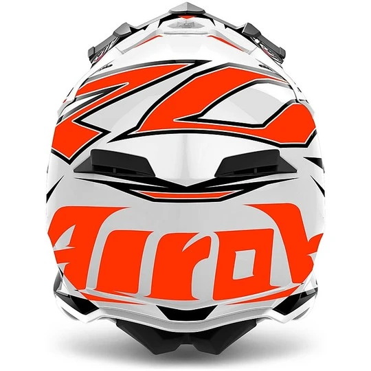 Cross Enduro Casque De Moto Airoh Terminator Open Vision Shock Orange Glossy White 5 Cross Enduro Casque De Moto Airoh Terminator Open Vision Shock Orange Glossy White – Image 3