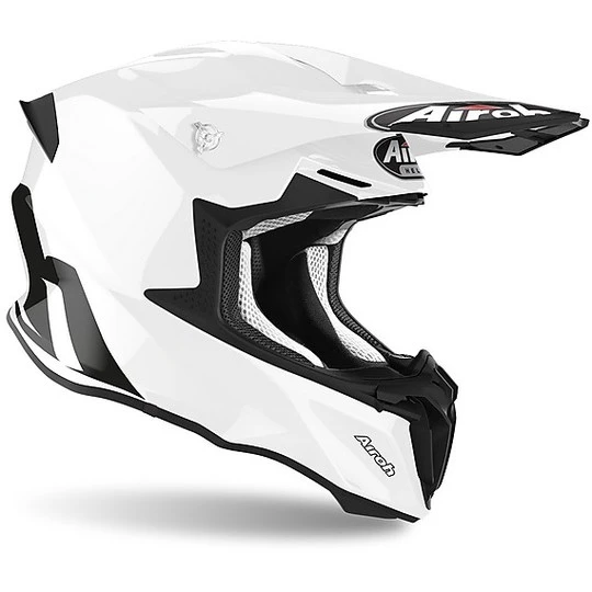 Cross Enduro Casque De Moto Airoh TWIST 2.0 Color Glossy White 4 Cross Enduro Casque De Moto Airoh TWIST 2.0 Color Glossy White – Image 2
